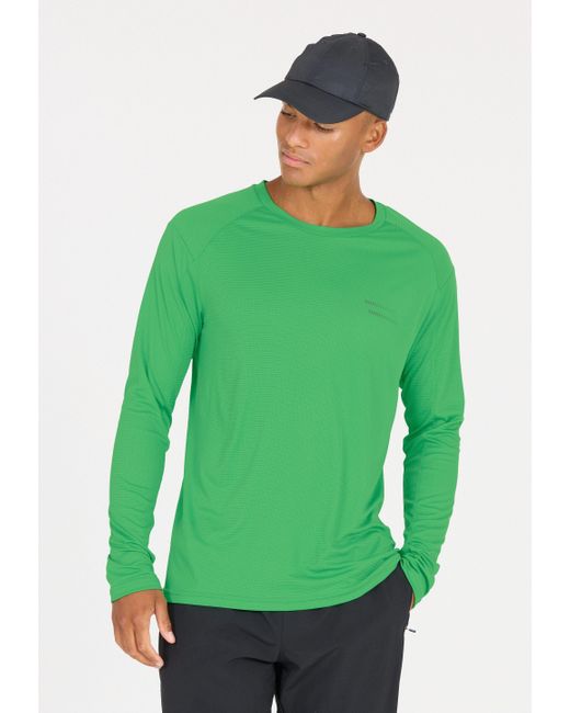 Endurance Langarmshirt Hanieber M L/S Tee Island Green für Herren