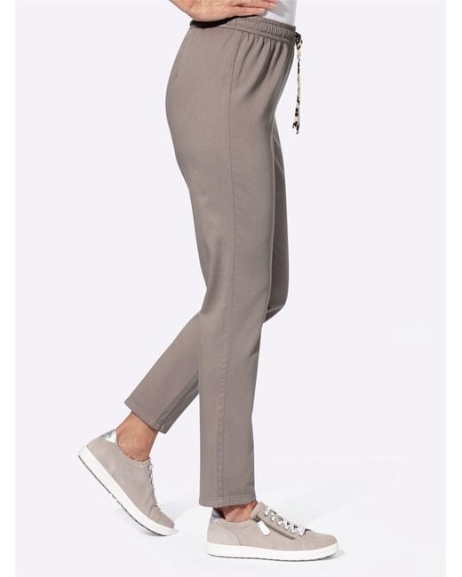 Sieh an! Gray Jerseyhose Schlupfhose Innenbeinlänge ca. 74 cm