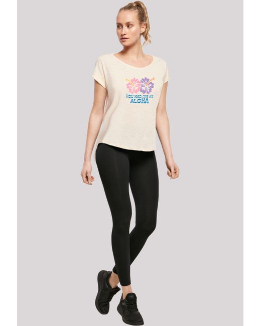 F4NT4STIC White Shirt You had me at Aloha Premium Qualität
