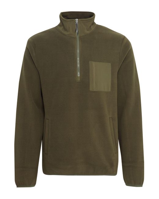Blend Fleecejacke BHBROOKS Sweatshirt halfzipp in Green für Herren