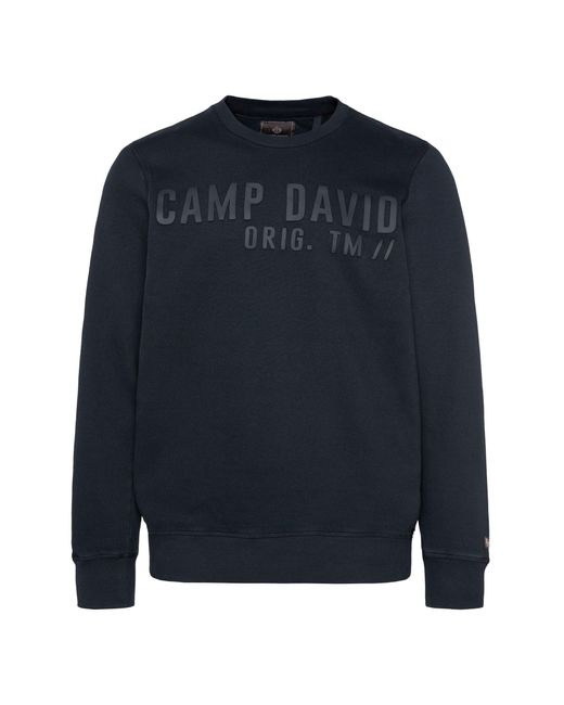 Camp David Sweater aus Baumwolle in Blue für Herren