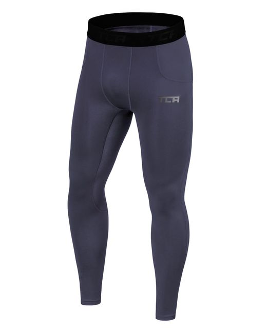TCA Funktionsleggings Leggings, Kompressionshose, Sporthose in Blue für Herren