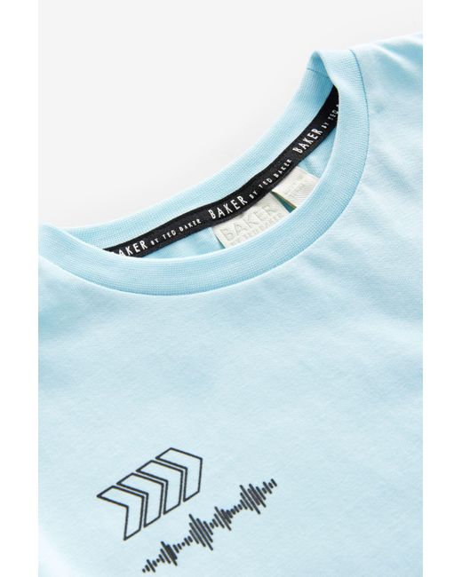 Baker by Ted Baker By Ted Baker T-Shirt mit Grafik, Baumwolle (1-tlg) in Blue für Herren