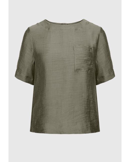 Bianca Gray Shirtbluse DARNI aus Stoff mit bewegter Oberfläche in Trendfare