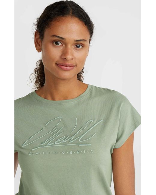 O'neill Sportswear Green ' - ESSENTIALS SIGNATURE T-SHIRT mit Rundhalsausschnitt