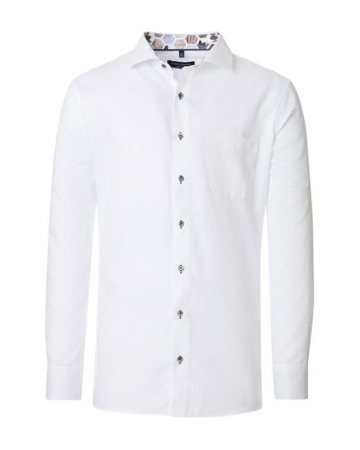 CASA MODA Businesshemd uni in White für Herren