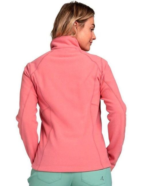 Schoffel Fleecejacke Pink in verstellbarem Leona3 Fleece Lyst Jacket | Saumabschluss individuell mit DE
