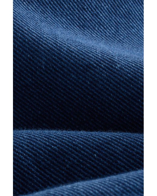 Next Blue Leichtes kastiges Jeanshemd aus Lyocell (1-tlg)