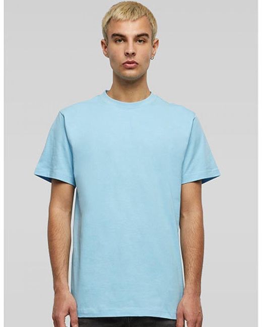 Build Your Brand Rundhalsshirt Round Neck T-Shirt in Blue für Herren