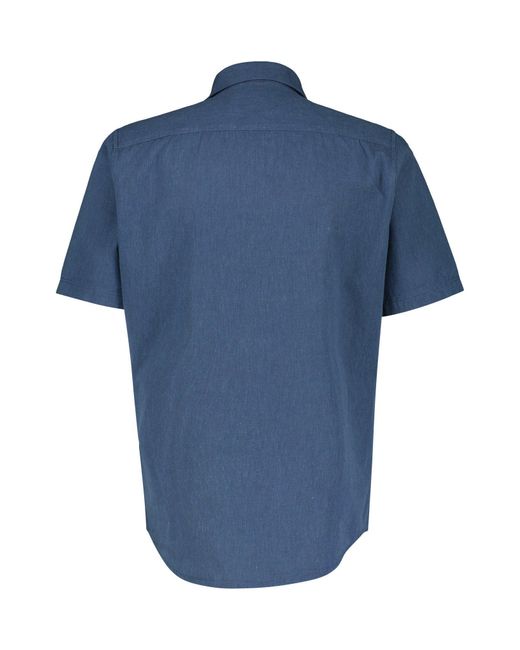 Lerros Kurzarmhemd mit Leinen in Blue für Herren