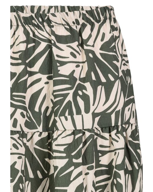 Sublevel Green Maxirock langer Rock mit tollem Muster