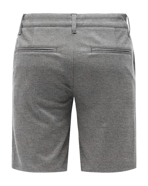 Only & Sons Chinoshorts Shorts Bermuda Pants Sommer Hose 7413 in Grau in Gray für Herren