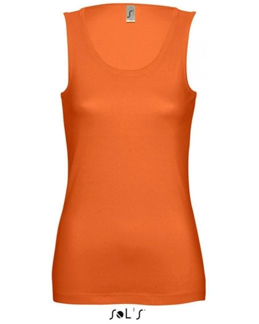 Sol's Orange Tanktop Women ́s Tank Top Jane T-Shirt