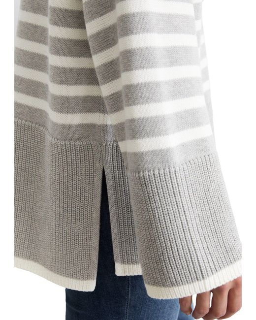 Marc O' Polo Gray Strickpullover mit Streifen-Dessin