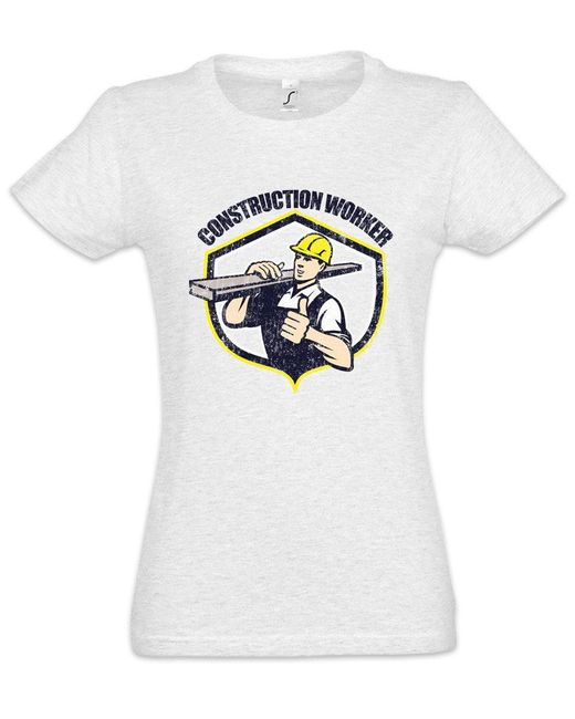 Urban Backwoods Gray Print- Construction Worker I T-Shirt Maurer Handwerk Handwerker