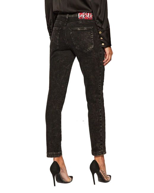 DIESEL Black Fit- Babhila 009FH Jeans Slim Regular Waist