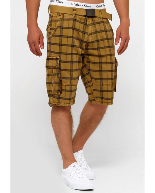 INDICODE Cargoshorts Blixt in Green für Herren