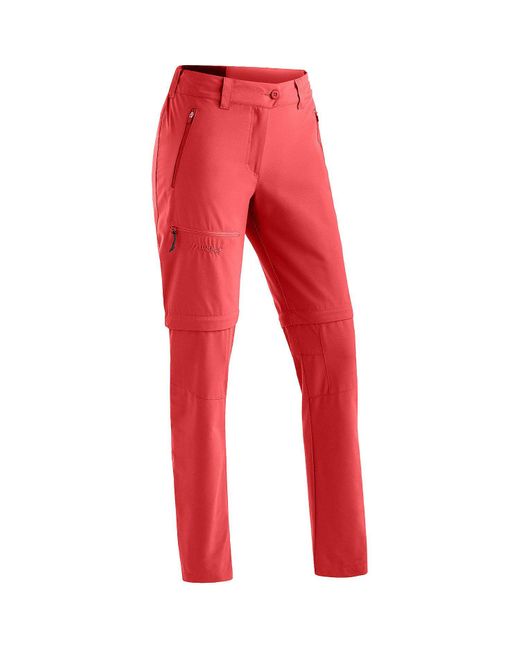 Maier Sports Red Funktionshose Hose Nata Zip Loop