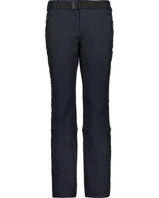 CMP Blue Outdoorhose WOMAN LONG PANT ZIP OFF ANTRACITE