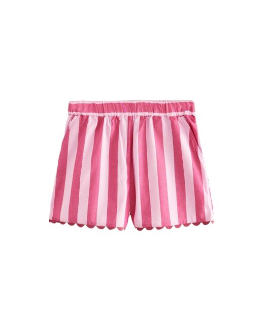 Next Pink Shorts aus 100 % Baumwolle mit elastischem Bund (1-tlg)