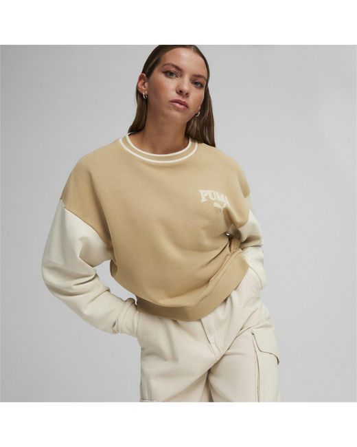PUMA Natural Fleecepullover Pullover SQUAD Crew TR 677898