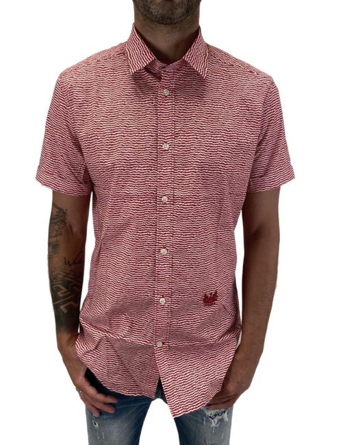 DIESEL Kurzarmhemd S-Venety CAMICIA Hemd in Red für Herren