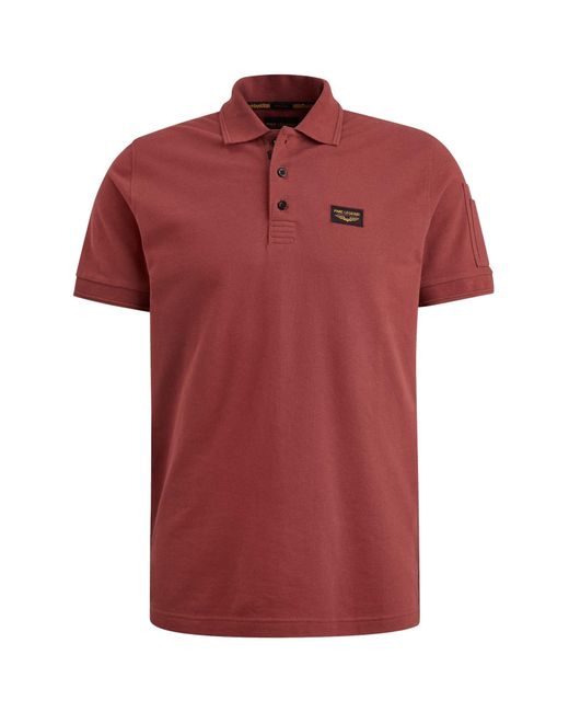 PME LEGEND T-Shirt Short sleeve polo Trackway in Red für Herren