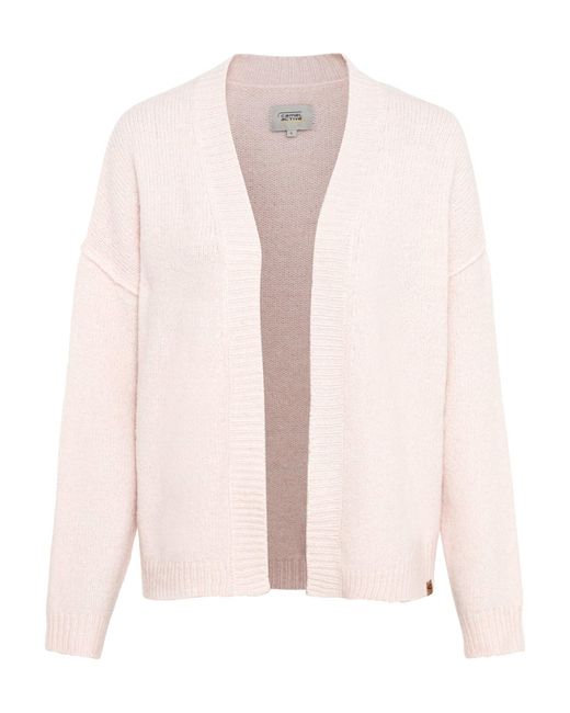 Camel Active Pink Strickjacke Strickcardigan aus einem angen