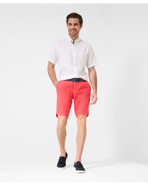 Brax Shorts in Red für Herren