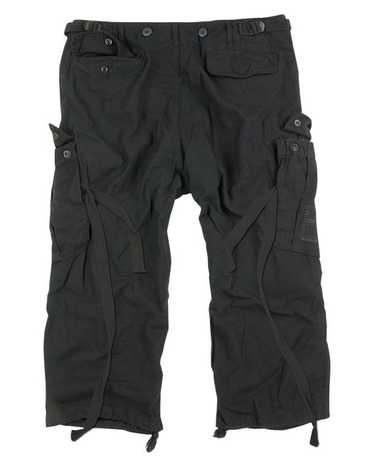 Trooper Cargoshorts Engineer 3/4 Baumwolle Sommer Shorts Kurze Hose Army in Black für Herren