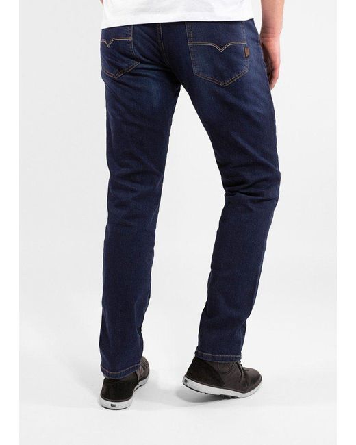 John Doe Motorradhose Ironhead Mechanix XTM Jeans wasserabweisend in Blue für Herren
