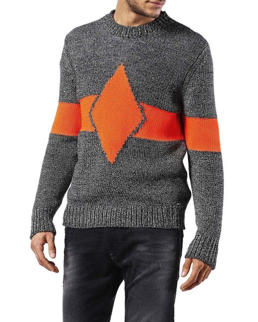 DIESEL Strickpullover K-Ingenium Grau in Gray für Herren