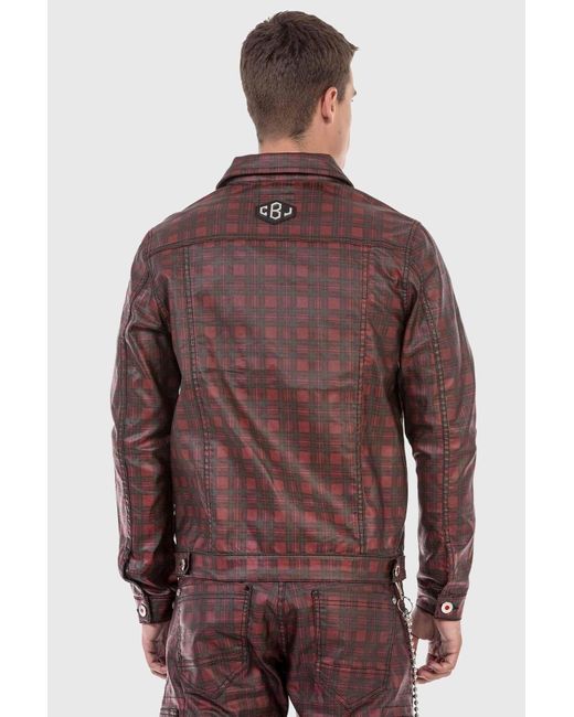 Cipo & Baxx Fieldjacket Jacket in Jeansoptik in Brown für Herren
