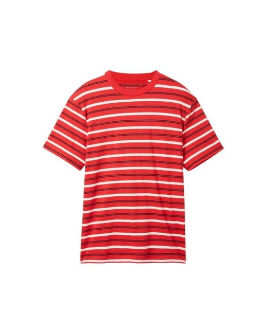Tom Tailor T-Shirt (1-tlg) in Red für Herren