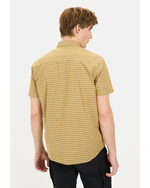 Camel Active Kurzarmhemd aus Baumwolle Button-Down in Natural für Herren