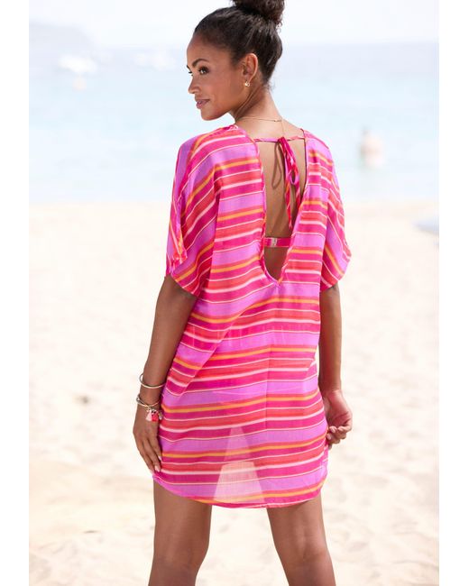 S.oliver Pink Tunika mit Streifenmuster