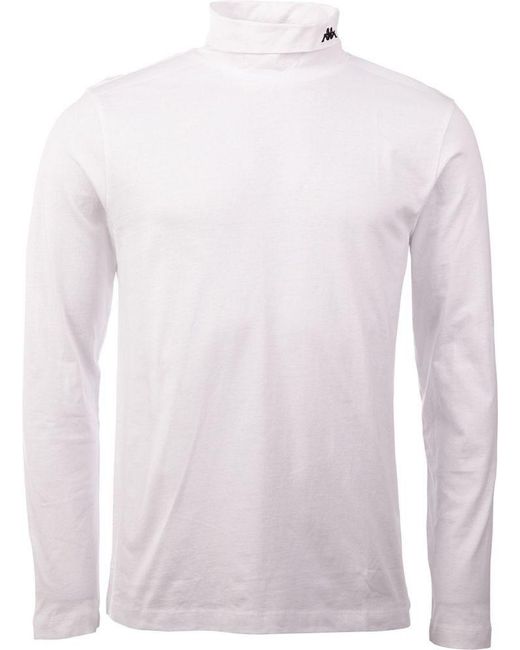 Kappa T-Shirt Oberteil mit Kragen in White für Herren