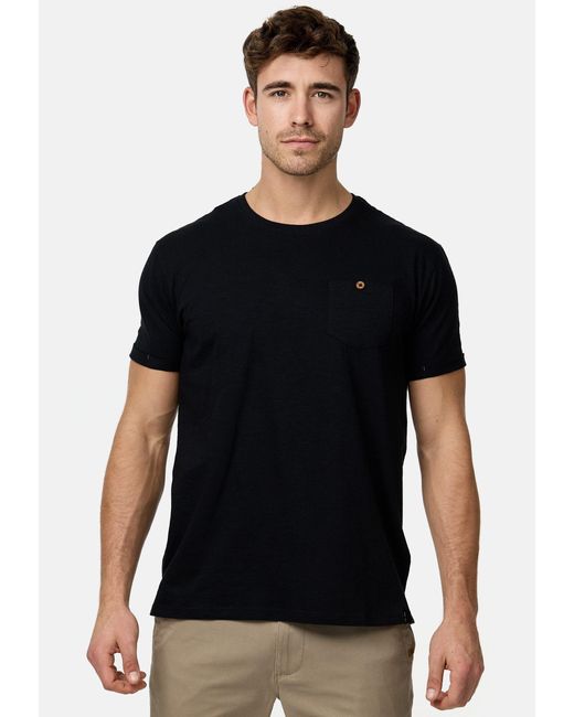 INDICODE T-Shirt INJon in Black für Herren