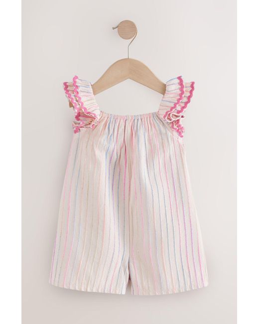 Next Pink Schlupf-Playsuit aus 100 % Baumwolle (1-tlg)