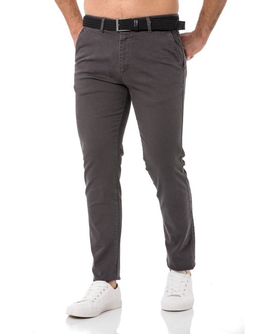Redbridge Jeanshemd inklusive hochwertigem -ü Casual Diese Hose kommt mit einem modischen und robusten Stretch-Gürtel. in Black für Herren