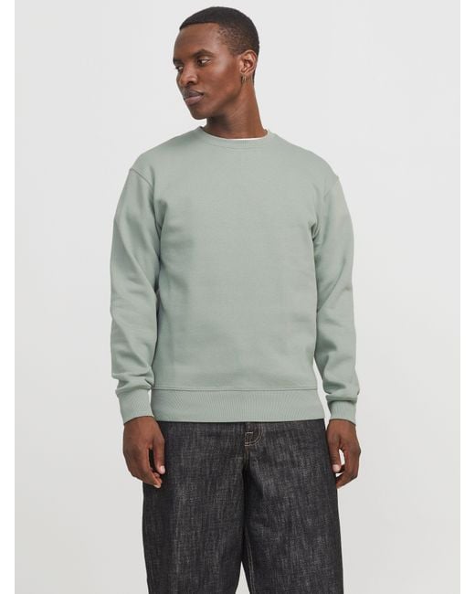 Jack & Jones Sweatshirt JJESTAR BASIC SWEAT CREW NECK NOOS mit Rundhalsausschnitt in Gray für Herren