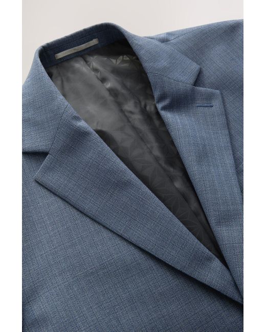Next Sakko Strukturierte Anzugjacke im Regular Fit (1-tlg) in Blue für Herren
