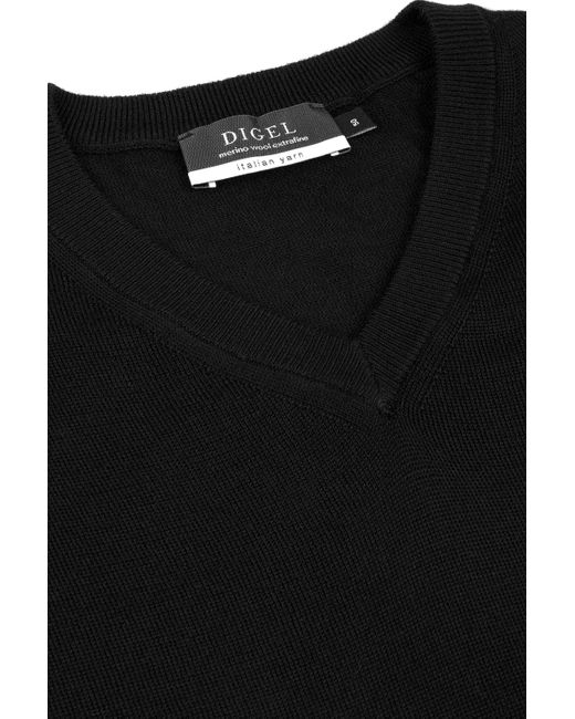 DIGEL Strickpullover Fabrizio / (1-tlg) in Black für Herren