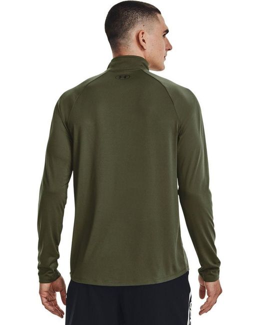 Under Armour ® Longsleeve Tech 2.0 Langarm-Oberteil mit Zip in Green für Herren