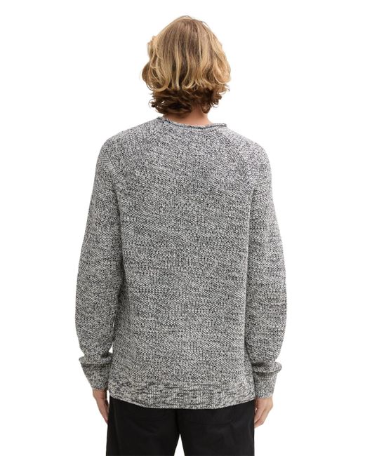 Tom Tailor Strickpullover in Gray für Herren