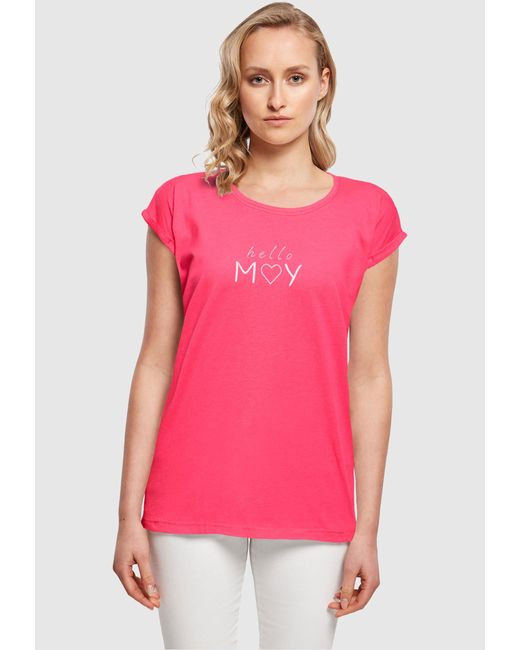 Merchcode Pink Ladies Spring - Hello may T-Shirt (1-tlg)
