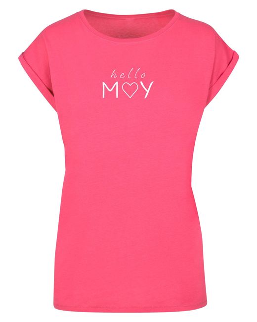 Merchcode Pink Ladies Spring - Hello may T-Shirt (1-tlg)