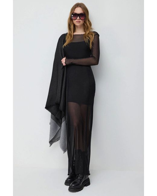 No Matter What Black Maxikleid Mesh-Kleid