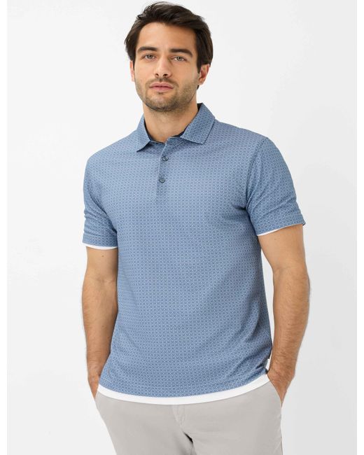 Brax Poloshirt Style PICO in Blue für Herren
