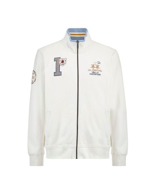 La Martina Jacke Sweatjacke (1-tlg) in White für Herren